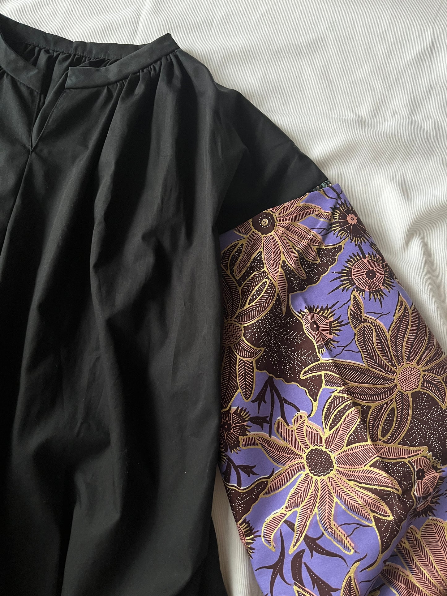 【受注生産】お袖の柄が選べるMy Dress/ボリューム袖ワンピース