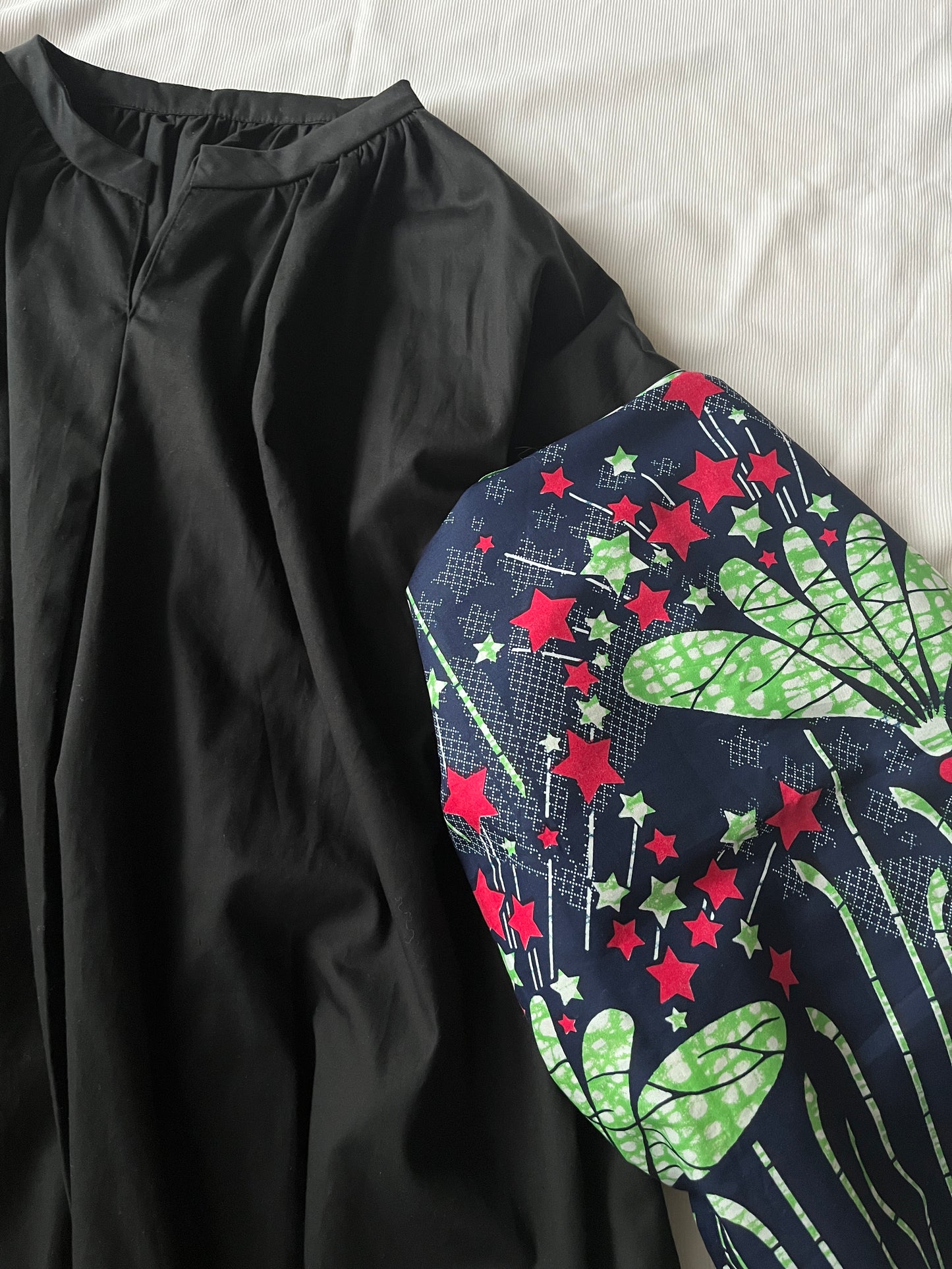 【受注生産】お袖の柄が選べるMy Dress/ボリューム袖ワンピース