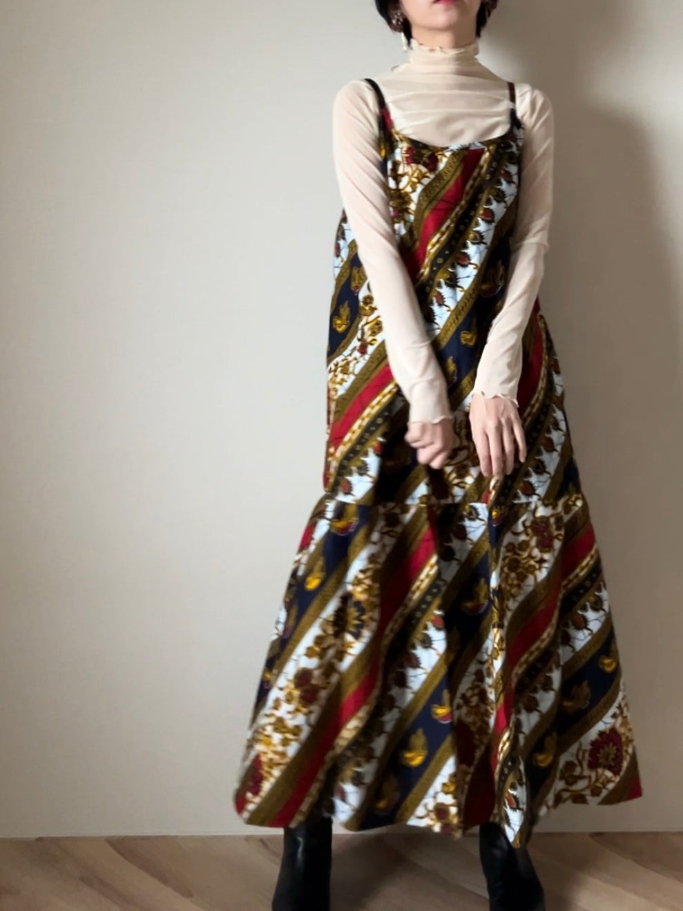 【再販/即納】バティックキャミワンピース(16柄)