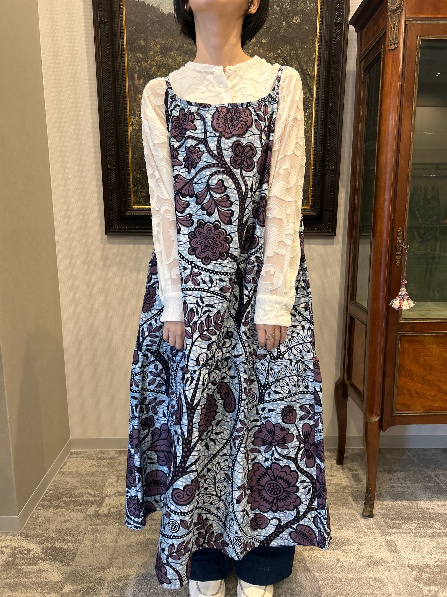 【再販/即納】バティックキャミワンピース(16柄)