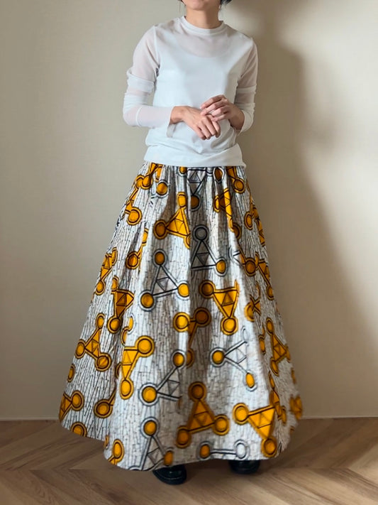 【再販/即納】ボリュームロングスカート(16柄)