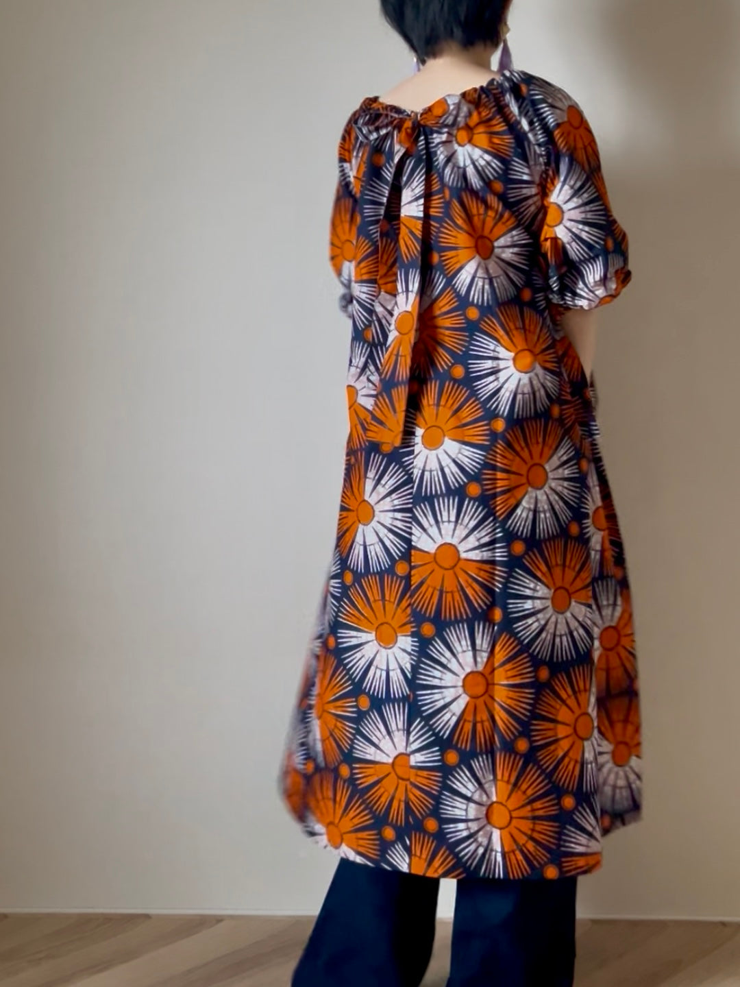 【再販/即納】キャンバスリボンワンピース(4柄)