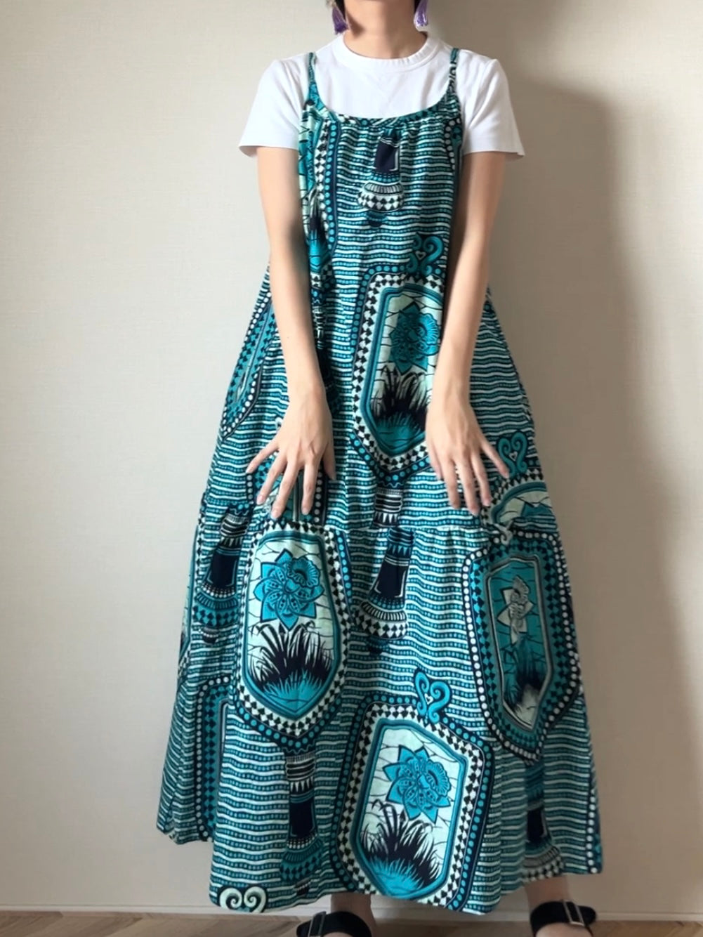 【再販/即納】バティックキャミワンピース(16柄)