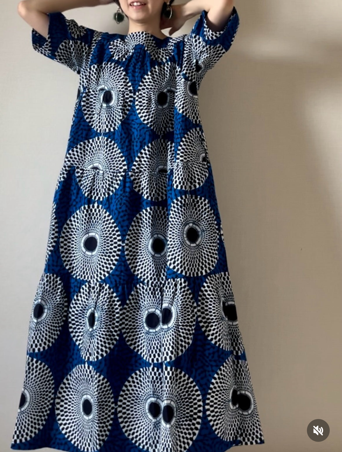 【再販/即納】バティックティアードワンピース(7柄)