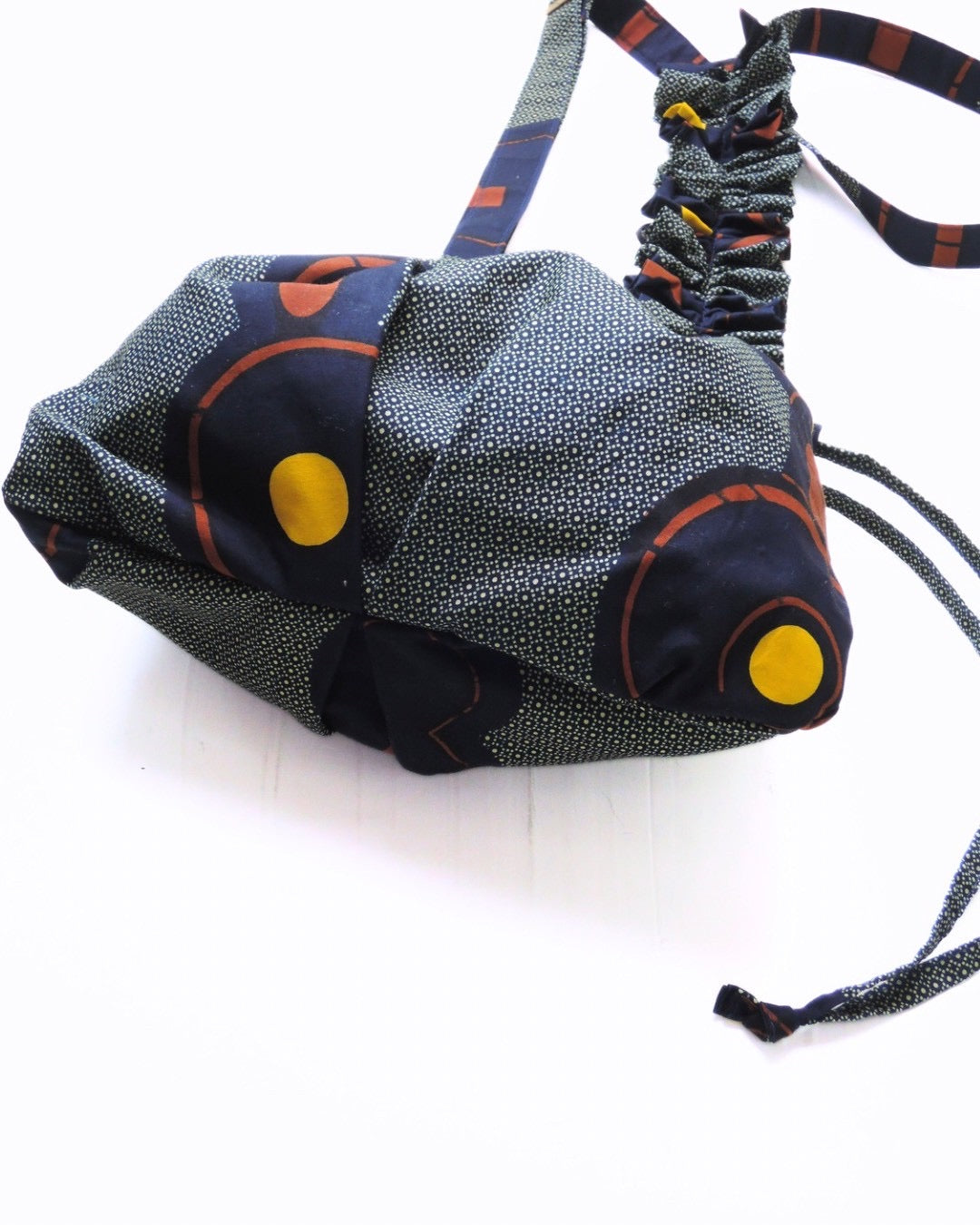 【受注】3way／Heritage gather Bag（裏地柄はランダム）