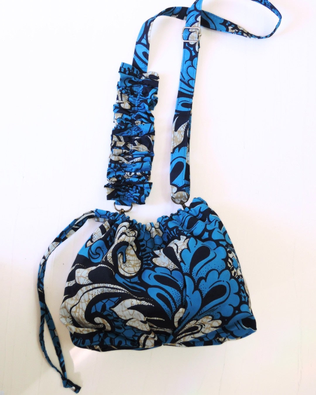 【受注】3way／Heritage gather Bag（裏地柄はランダム）