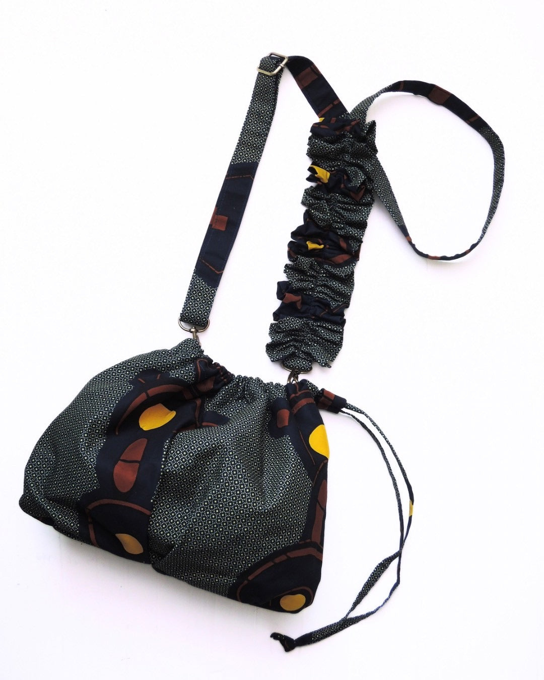 【受注】3way／Heritage gather Bag（裏地柄はランダム）