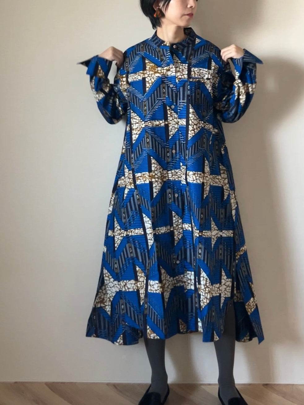 【再販/即納】ドレスシャツコート(7柄)