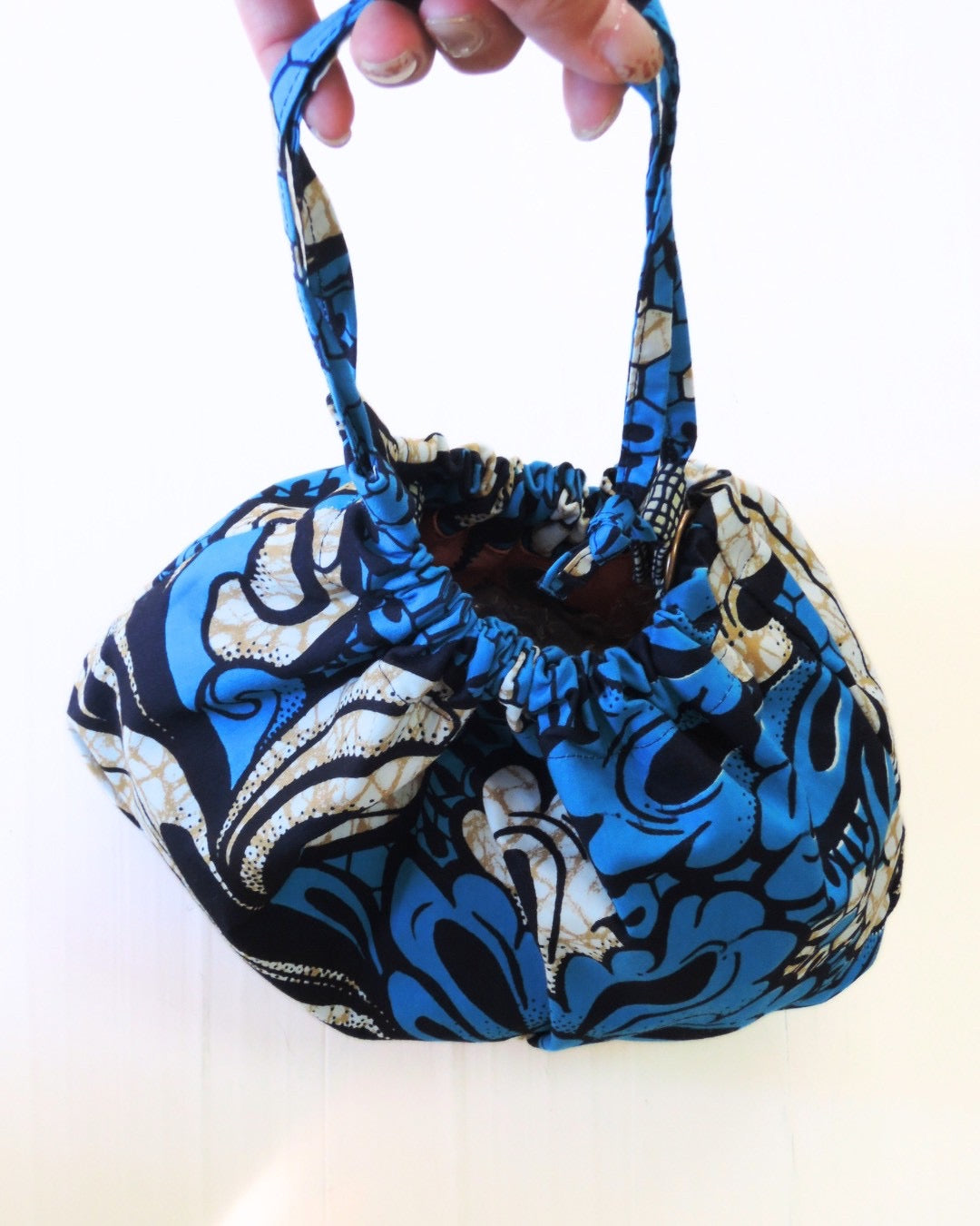 【受注】3way／Heritage gather Bag（裏地柄はランダム）