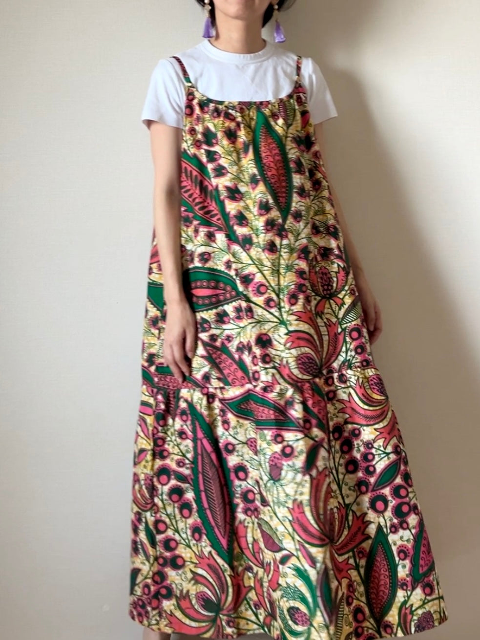 【再販/即納】バティックキャミワンピース(16柄)