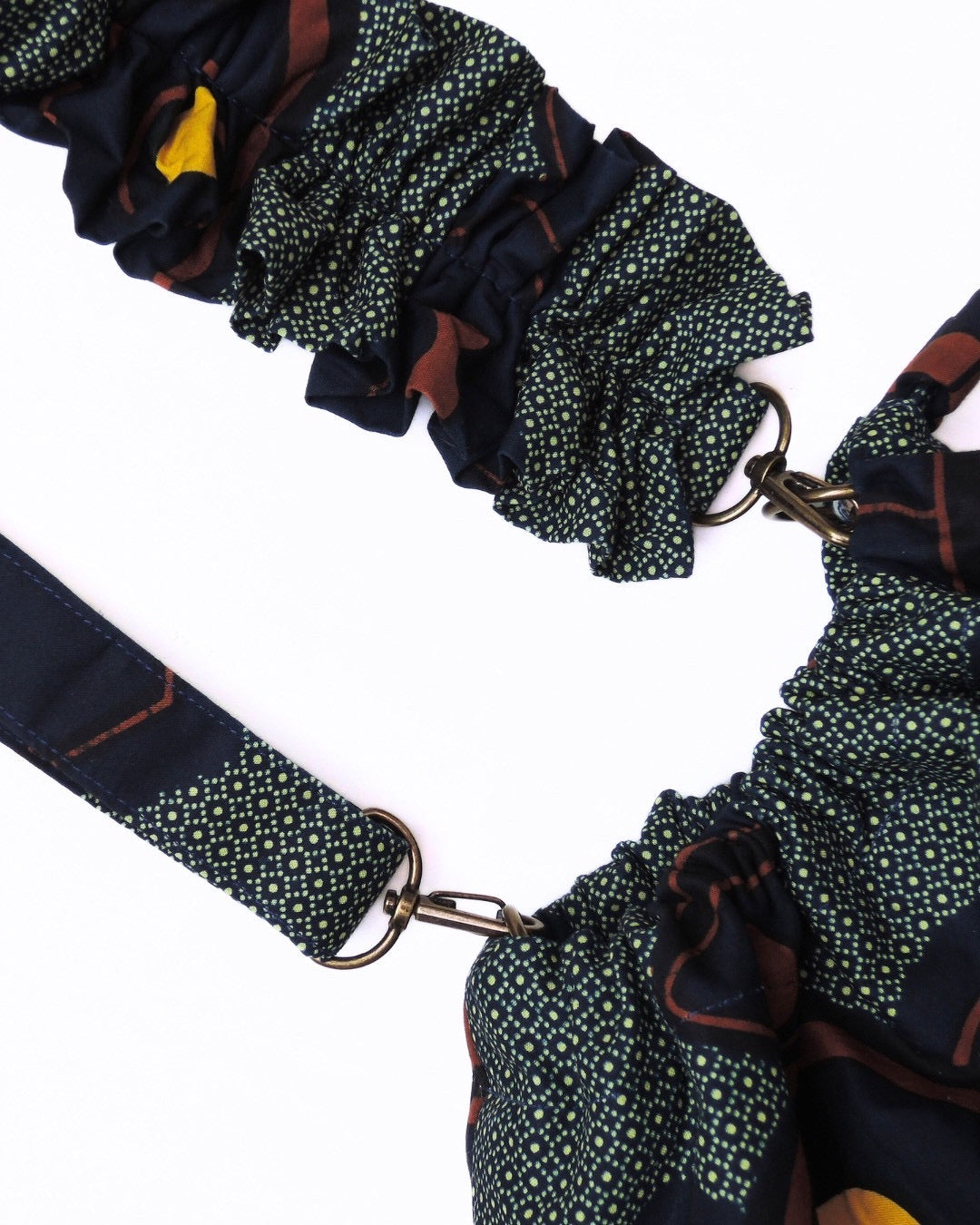 【受注】3way／Heritage gather Bag（裏地柄はランダム）