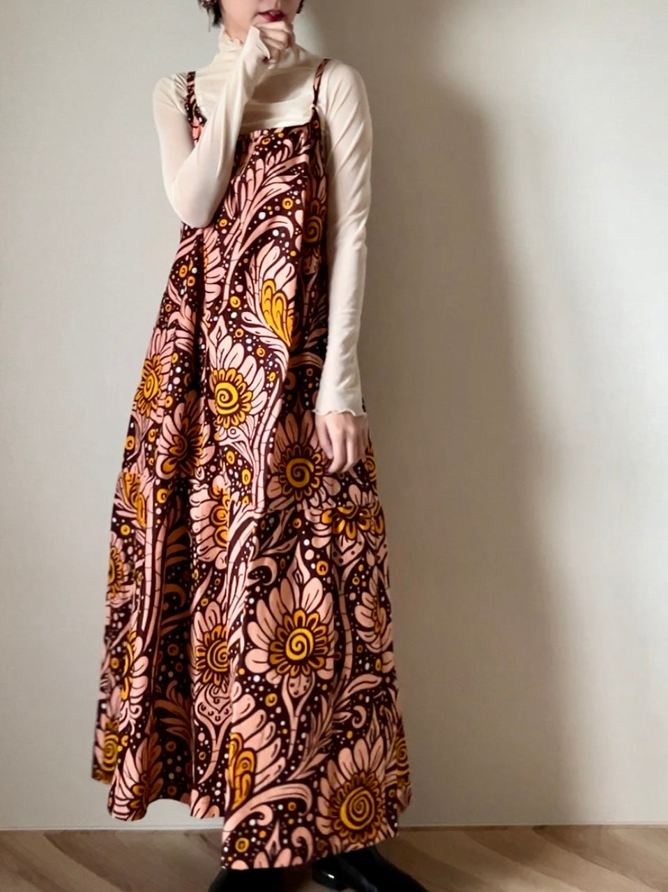 【再販/即納】バティックキャミワンピース(16柄)