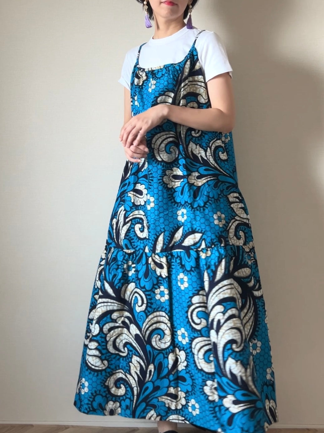 【再販/即納】バティックキャミワンピース(16柄)