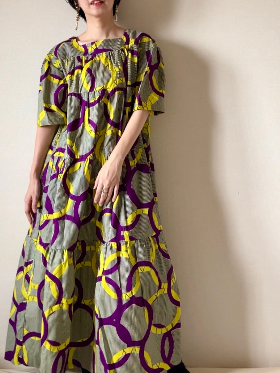 African batik dress (Olympia pattern)