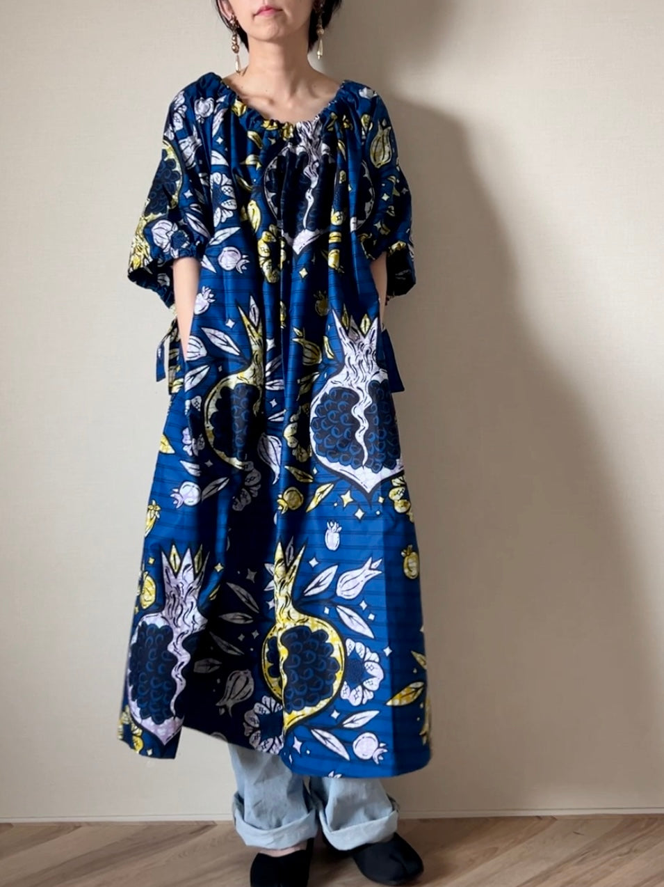 【再販/即納】キャンバスリボンワンピース(4柄)