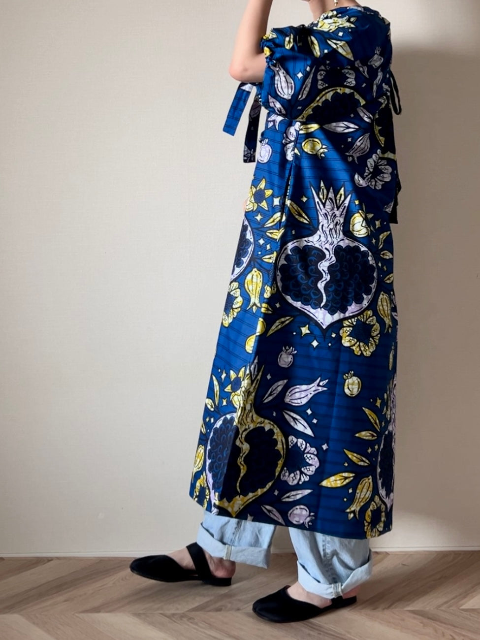 【再販/即納】キャンバスリボンワンピース(4柄)