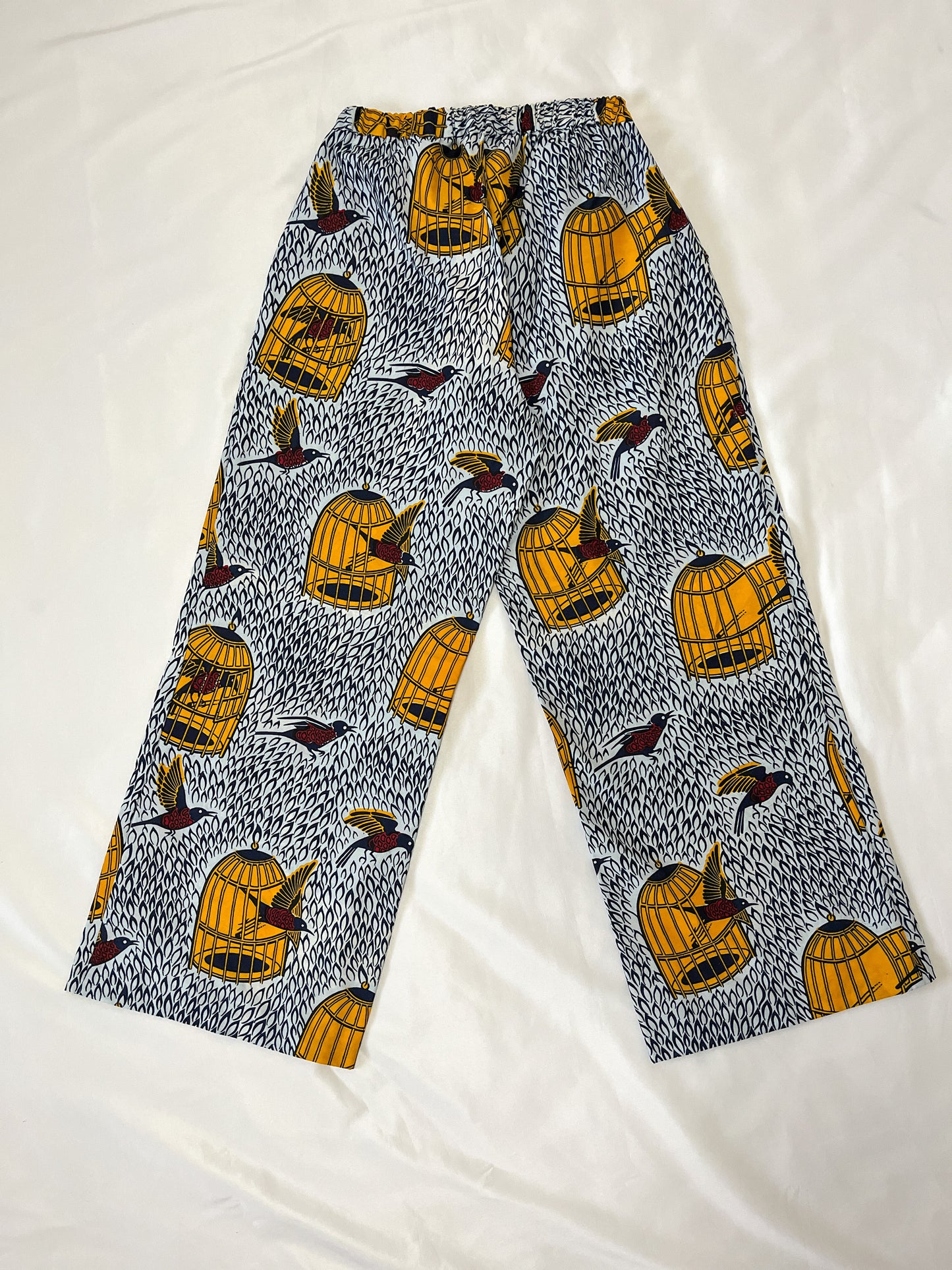 [Made to order] Straight pants (birdcage pattern)