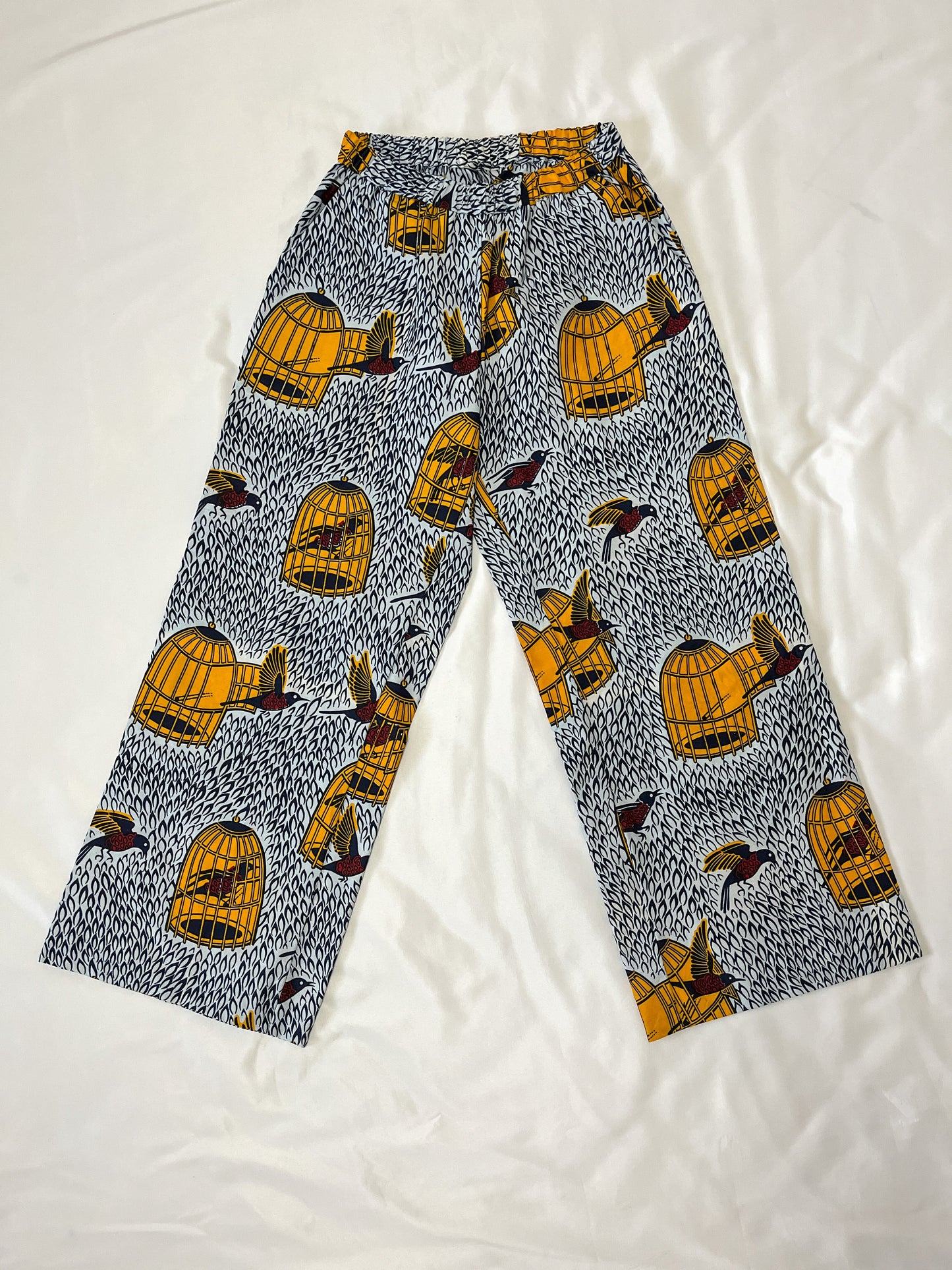 [Made to order] Straight pants (birdcage pattern)